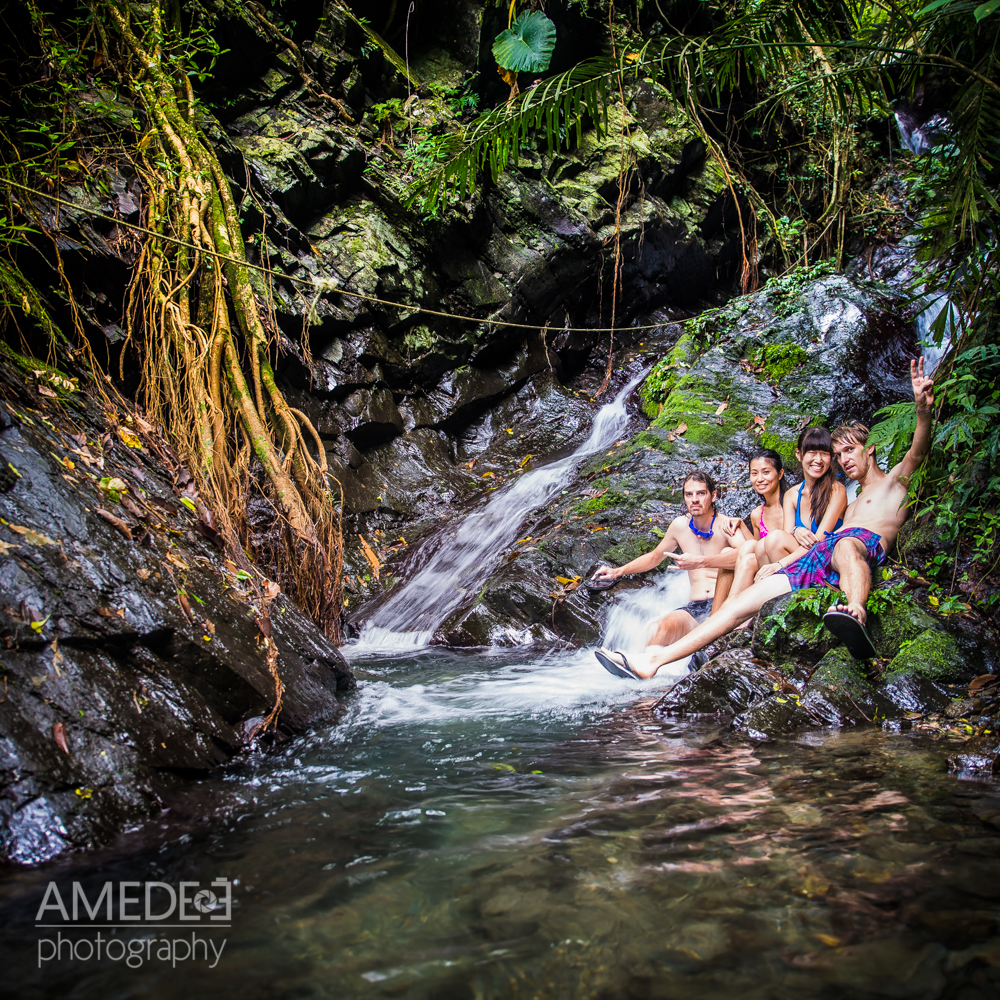 安德和朋友阿亮在茂林瀑布