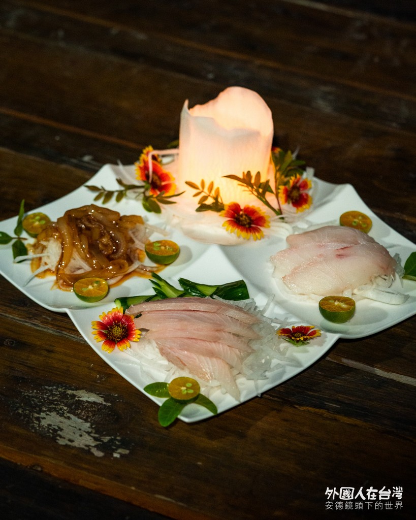 澎湖賣魚阿琛海鮮料理生魚片冷盤
